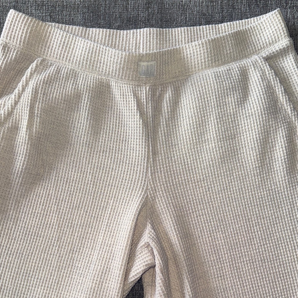 Women's Cream Textured Pants